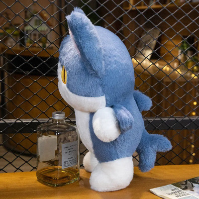 Thú nhồi bông mèo cá mập đáng yêu - Size từ 40cm đến 100cm - Quà tặng gấu bông mắt hai màu lông mịn dễ thương.