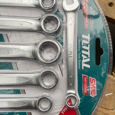 BỘ 6 CỜ LÊ VÒNG MIỆNG 8- 17MM TOTAL THT102266 - HÀNG CHÍNH HÃNG