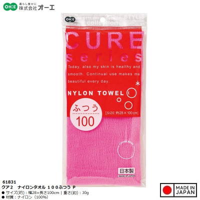 Khăn tắm tạo bọt mềm Ohe Cure Series 28x100cm - Hàng Nội Địa Nhật Bản