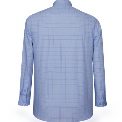 Áo sơ mi nam tay dài form suông Khatoco A1MD468T1-CNCR345-2505-D