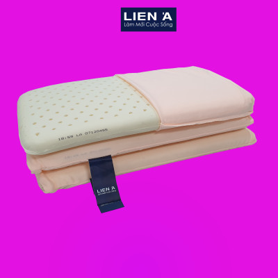 Gối Cao Su Trẻ Em Liên Á Oval 22x40x4cm - Cao Cu Thiên Nhiên 100%