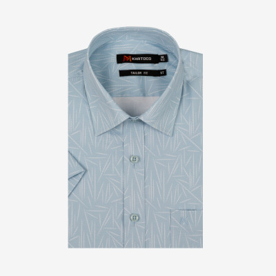 Áo sơ mi nam ngắn tay Khatoco A1MN468T2-CNIN672-2612-N