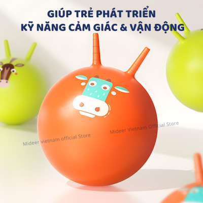 Bóng tập yoga Mideer Sensory Training Bounce Ball, Bóng hơi rèn luyện giác quan cho bé