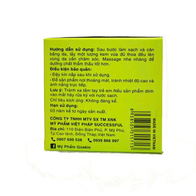 Kem trắng da cấp ẩm chống nắng 30ml Goskin (Kem Lotion)