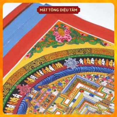 Tranh Mandala vẽ tay Nelapl của họa sư thủ công 100% đóng khung kính