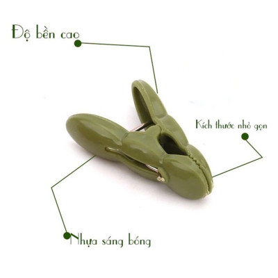 Vỉ 20 Kẹp Quần Áo Nhựa Việt Nhật 2835 Kẹp Củ Lạc Phơi Đồ Tiện Ích - Hàng Việt Nam