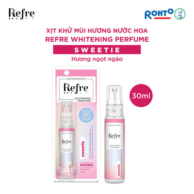 Xịt Khử Mùi Dưỡng Trắng Hương Nước Hoa Refre Whitening Sweetie Hương Ngọt Ngào (30ml)
