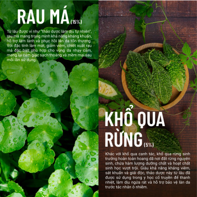 Gel Tắm Rau Má Khổ Qua Rừng Thuần Chay Heebee