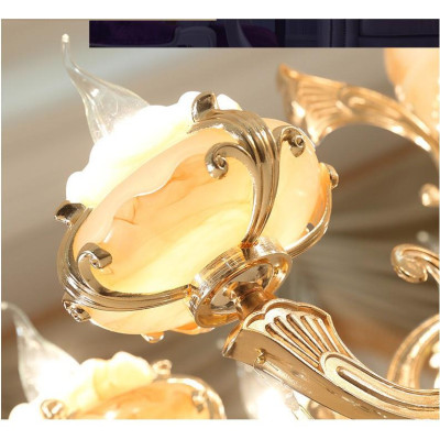 Đèn chùm trang trí pha lê cao cấp loại 15 tay chuẩn loại 1 kèm bóng LED nến (ảnh chụp lắp cho khách)