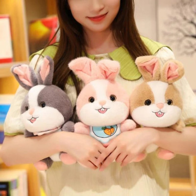 Thú nhồi bông thỏ mặt yếm lông mịn đáng yêu - Size 45cm - Quà tặng thỏ bông cute êm mịn.