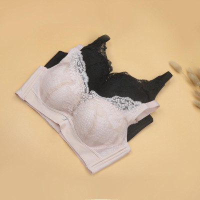 Áo Lót Nâng Ngực Nữ Không Gọng Bra Đệm Mút Mềm Dày LUPERI LU3AL860 Bản 3 Móc Chắc Chắn Phối Ren Cho Người Ngực Vừa Và Nhỏ