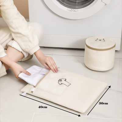 SET 6 túi giặt siêu dày 3 lớp cao cấp - Combo 6 túi lưới bảo vệ quần áo dùng cho máy giặt 3 lớp siêu bền tiện dụng chính hãng D Danido