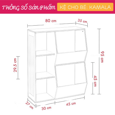 Kệ để đồ chơi cho bé SMLIFE Kamala