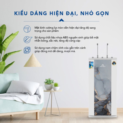 Máy lọc nước RO nóng lạnh 10 lõi Hòa Phát HWBR3A1021 - đạt chuẩn uống trực tiếp tại vòi - bảo hành 36 tháng - Hàng Chính Hãng