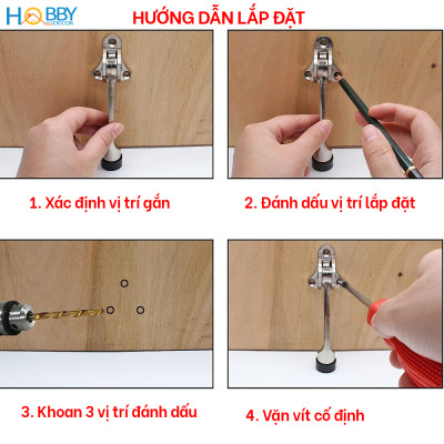 Chặn cửa chân móng ngựa đầu cao su chống trượt Hobby Home Decor CMG2