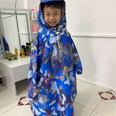 Áo mưa bít trẻ em cho bé trai vá bé gái từ 1 - 10 tuổi , áo mưa trùm toàn thân , vải dù chống thấm , họa tiết hoạt hình xinh xắn kèm túi đựng dễ thương , giao màu ngẫu nhiên