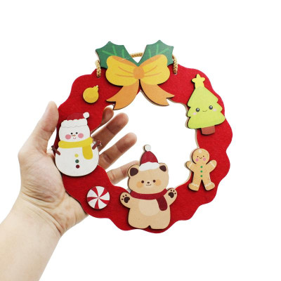 Bảng Gỗ Treo Tường Trang Trí Giáng Sinh - Bách Mộc - Noel Gấu