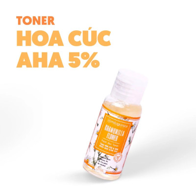 Toner Hoa Cúc & AHA Ngừa Mụn, Kiềm Dầu - Nước Hoa Hồng Dành Cho Da Dầu Mụn MILAGANICS