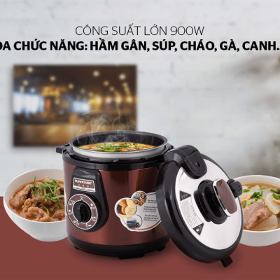 Nồi Áp Suất Điện Đa Năng Sunhouse SHD1562 (6L) - Hàng chính hãng