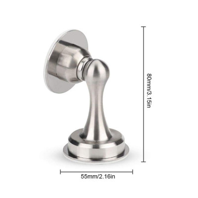 Bộ chặn cửa nam châm chống va đạp inox 304 mẫu dán Hobby Home Decor CC1