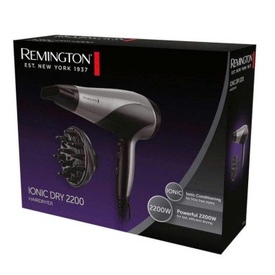 MÁY SẤY TÓC REMINGTON IONIC DRY D3190S MÀU XÁM ĐEN Hàng chính hãng