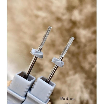 Đầu Mài Titan 3XF Hình Khối Đầu Mài Trụ Làm Nail, Mài Da Siêu Sạch Hiệu Quả, Đẩy Da Mịn Màng Cho Móng Tay Chân, Chất Lượng Cao Cấp Bền Bỉ T27 Plus