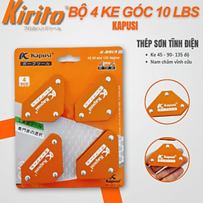 Bộ 4 ke góc 10LBS nam châm kapusi, ke góc 45 độ,90 độ và 135 độ