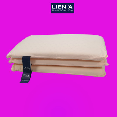 Gối Cao Su Trẻ Em Liên Á Oval 22x40x4cm - Cao Cu Thiên Nhiên 100%