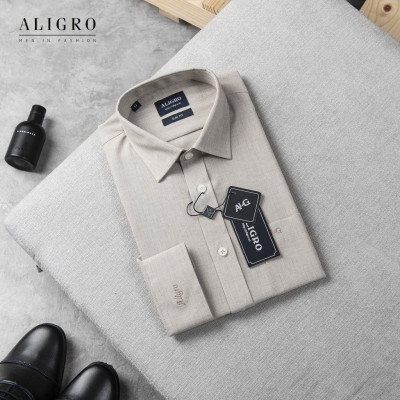 Áo sơ mi nam dài tay ALIGRO chất liệu pirma cotton mềm mịn, kiểu dáng đơn giản, tinh tế ALGS157