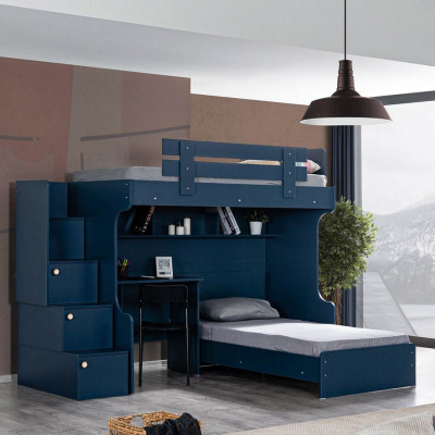 Giường tầng cho bé thiết kế đơn giản SMLIFE Suvena