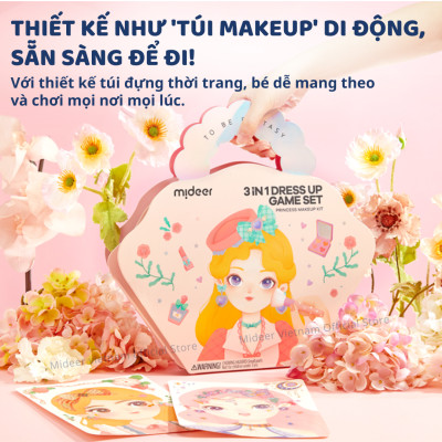Bộ trang điểm thiết kế thời trang Mideer 3 trong 1 Princess Fantasy Makeup