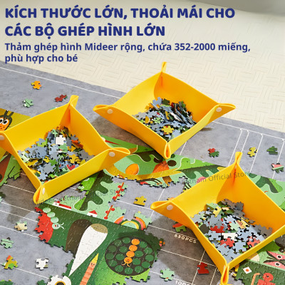 Thảm xếp hình trải sàn Mideer Puzzle Blanket Set, thảm lót nỉ dày dặn