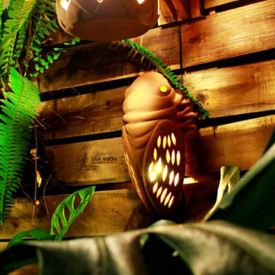 Decor Gốm Đất Nung Trang Trí Hình CON VE (Cicada Terracotta decoration) size 25x15cm