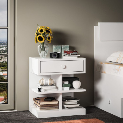 Kệ giầy nhỏ gọn bằng gỗ thiết kế đẹp mắt SMLIFE Runety