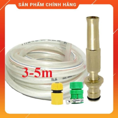 ️ Bộ dây vòi xịt nước rửa xe, tưới cây , tăng áp 3 lần, loại 3m, 5m 206587Pcút sập+ túi đựng bút