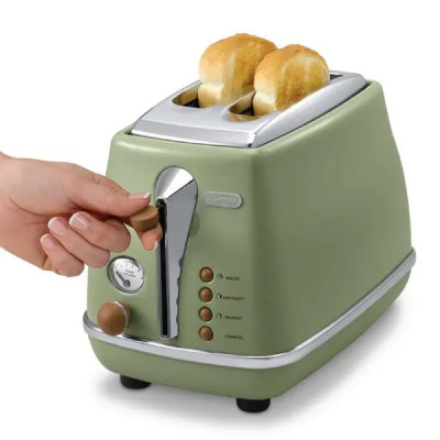 [Hàng chính hãng] Máy nướng bánh mì DeLonghi Icona Vintage CTOV2103 (BG/ GR)