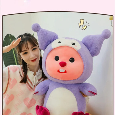 Thú nhồi bông Loopy cosplay - Size 35cm đến 85cm - Quà tặng gấu bông loopy nhân vật hoạt hình cute - Gối ôm mềm mại cho bé.