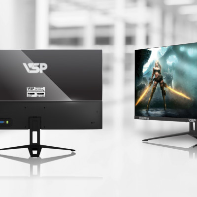 Màn hình Tràn viền Gaming 24inch VSP IP2408S (23.8" IPS FHD 75Hz, HDMI+VGA+Audio 3.5) - Hàng chính hãng TECH VISION phân phối