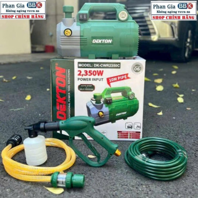 [chính hãƞg] Máy Xịt Rửa Xe Chỉnh Áp Dekton CWR2350W - Motor Lõi Đồng 100%, Bảo Hành 12 Tháng