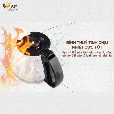 Máy pha cà phê mini Bear, máy pha cafe mini tự động dung tích 600ml, Anh Lam Store - Hàng chính hãng