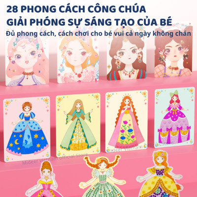 Bộ trang điểm thiết kế thời trang Mideer 3 trong 1 Princess Fantasy Makeup