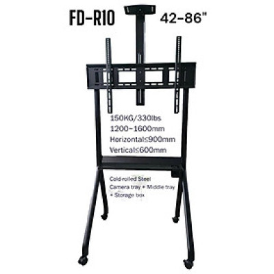 Khung kệ treo màn hình tivi di động R10 dành cho tivi 42 inch đến 86 inch chịu lực 150kg chắc chắn thiết kế hiện đại sang trọng