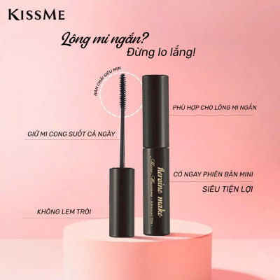 Mascara Làm Tơi Mi Không Trôi Kissme Heroine Make 1.8G ( Bản Mini )