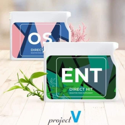 Thực Phẩm Sức Khỏe ENT Direct Hit - Bảo Vệ Xương Khớp - PROJECT V - Hộp 30 Viên - Xuất xứ Pháp, Hàng Chính Hãng