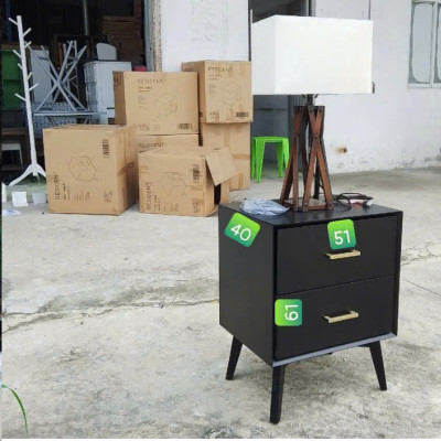 Tủ đầu giường phòng ngủ 2 ngăn keo SM07CT KT  51 x 40 x 61 cm