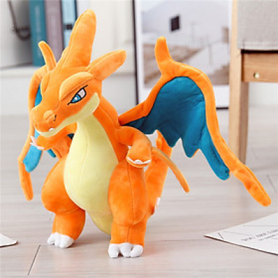 Gấu bông pokemon rồng lửa Charizard Lizadon siêu ngầu (40cm) khớp bẻ tạo kiểu hàng chính hãng pokemon full tem full tag