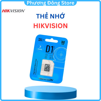 Thẻ Nhớ Micro SD Hikvision 128G-64GB-32G chuẩn Class 10, Thẻ nhớ camera, Thẻ nhớ điện thoại - hàng chính hãng