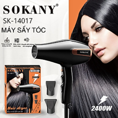 Máy sấy tóc 2 chiều nóng lạnh SOKANY SK-14017 sấy tạo kiểu với công suất lớn 2400W, giúp tóc bóng mượt, khỏe mạnh chỉ trong nháy mắt - HÀNG CHÍNH HÃNG