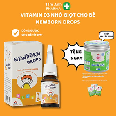 Newborn Drops VITAMIN D3 12000IU Giúp tăng cường hấp thu canxi cho trẻ nhỏ (15ml)