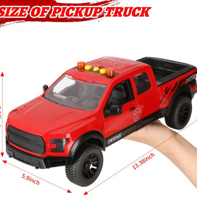 TOYSTAR - 666-89P Mô hình xe bán tải cảnh sát màu đỏ (KT 41x16x19cm)